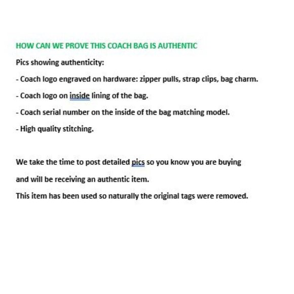 COACH Beat 18 rivets leather shoulder crossbody bag -Red Sand Ivory Tan - Picture 13 of 13